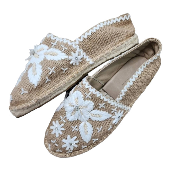 Antik Batik Natural Slip on Tori Espadrille Shoes size 36 us 5.5 - Picture 1 of 8